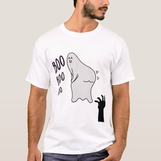 Spooky Boo Ghost Halloween Funny Novelty Shirt (Vorderseite)