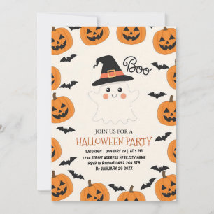 Spooky Boo Ghost Kids Halloween-Party Einladung