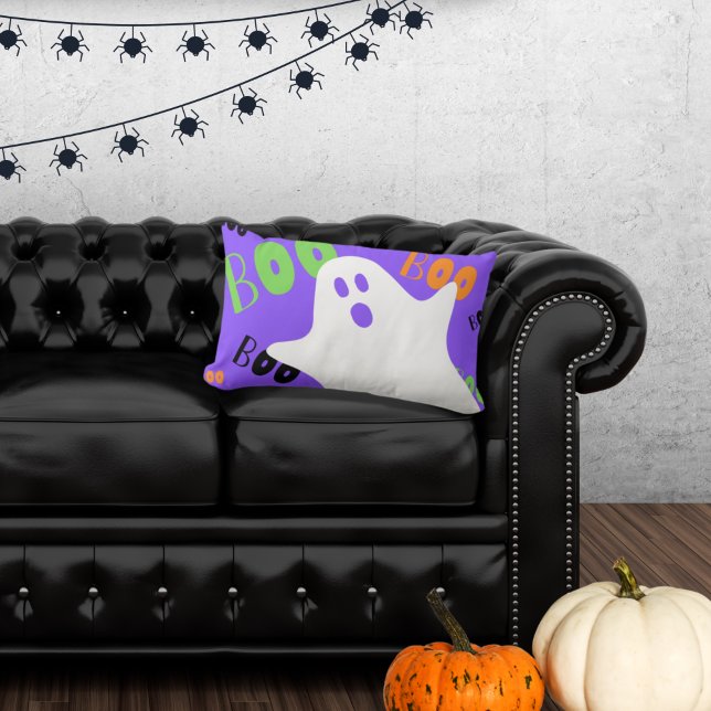 Spooky Boo Ghost Throw Kissen (Von Creator hochgeladen)