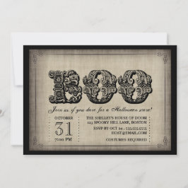 Spooky BOO Gothic Halloween-Party Einladung