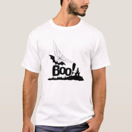 Spooky "Boo!" Halloween-Silhouette T-Shirt