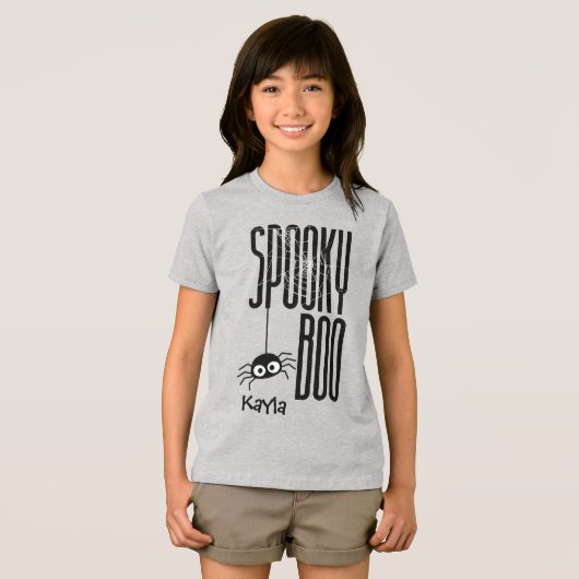 Spooky Boo Kids Halloween Shirt (Vorderseite Voll)