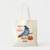 Spooky Boo Trick oder Treat Happy Halloween Custom Tragetasche (Vorne)