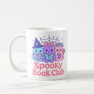 Spooky Book Club Niedlich Ghost Reading Kaffeetasse