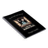 Spooky Book Lover Midnight Reader Journal Notizblock (Rechte Seite)