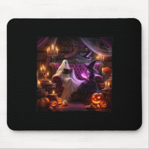 Spooky Booklet Spuk Halloween Vintager Buchladen Mousepad