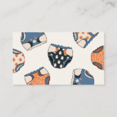 Spooky Boy Halloween Baby Duschdusche Windeln Raff Begleitkarte (Rückseite)