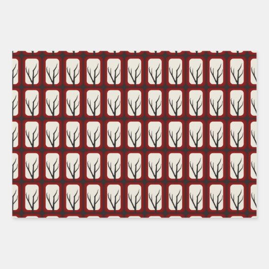 Spooky Branch Retro Deko Fusion Geschenkpapier Set (Vorderseite 2)