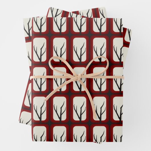 Spooky Branch Retro Deko Fusion Geschenkpapier Set (Beispiel)