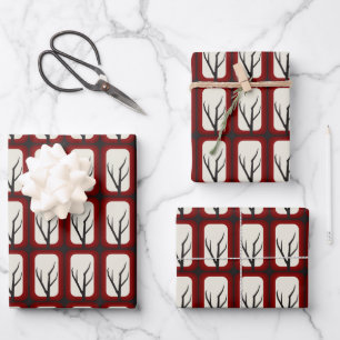 Spooky Branch Retro Deko Fusion Geschenkpapier Set