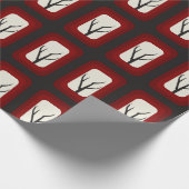 Spooky Branch Retro Mod Fusion Geschenkpapier (Ecke)