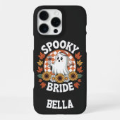 Spooky Bride Ghost Halloween Personalisiert iPhone Hülle (Rückseite)