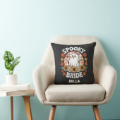 Spooky Bride Ghost Halloween Personalisiert Kissen (Stuhl )