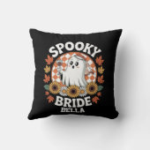 Spooky Bride Ghost Halloween Personalisiert Kissen (Rückseite)