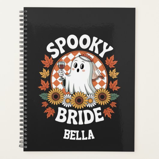 Spooky Bride Ghost Halloween Personalisiert Planer (Vorderseite)