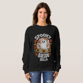Spooky Bride Ghost Halloween Personalisiert Sweatshirt (Vorne ganz)