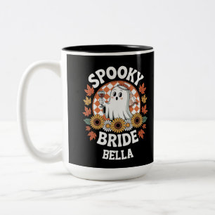 Spooky Bride Ghost Halloween Personalisiert Zweifarbige Tasse