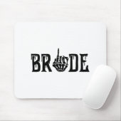 Spooky Bride Groom Gothic Halloween Wedding Matchi Mousepad (Mit Mouse)