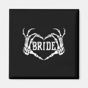 Spooky Bride Skeleton Hands Halloween Verlobung W Magnet