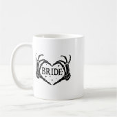 Spooky Bride Skeleton Hands Verlobung Wedding Hal Kaffeetasse (Links)