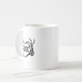 Spooky Bride Skeleton Hands Verlobung Wedding Hal Kaffeetasse (Vorderseite Links)