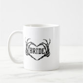 Spooky Bride Skeleton Hands Verlobung Wedding Hal Kaffeetasse (Links)