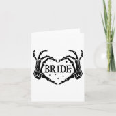 Spooky Bride Skeleton Hands Verlobung Wedding Hal Karte (Vorderseite)