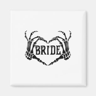 Spooky Bride Skeleton Hands Verlobung Wedding Hal Magnet