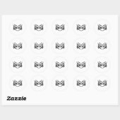 Spooky Bride Skeleton Hands Verlobung Wedding Hal Runder Aufkleber (Blatt)