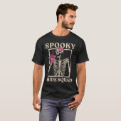 Spooky Bride Squad Skeleton Halloween Chelorette P T-Shirt (Vorne ganz)