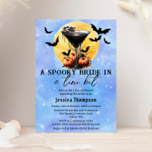 Spooky Bridge in einem Tini-Bit Martini-Brautparty