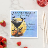 Spooky Bridge in einem Tini-Bit Martini-Brautparty Serviette (Beispiel)