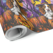 Spooky Brittany Spanisch Halloween Hexenkürbis Geschenkpapier (Rolleneckpunkt)