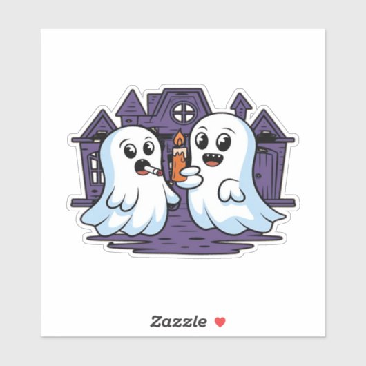 Spooky Buddies A Halloween Haunt Classic T-Shirt_1 Aufkleber (Blatt)