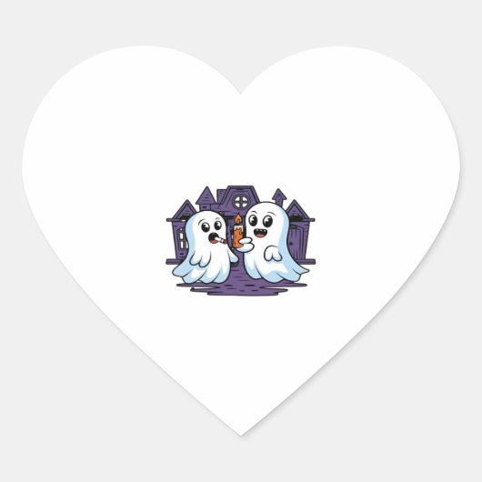 Spooky Buddies A Halloween Haunt Classic T-Shirt_1 Herz-Aufkleber (Vorderseite)