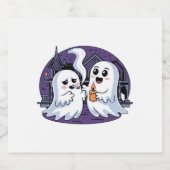 Spooky Buddies A Halloween Haunt Classic T-Shirt Schaumweinetikett (Einzelnes Label)