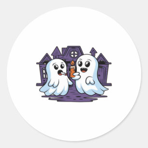 Spooky Buddies Ein Halloween-Schrecken Klassisches Runder Aufkleber
