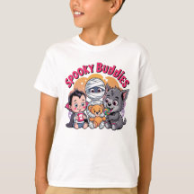 Spooky Buddies Halloween Kinder T-Shirt"