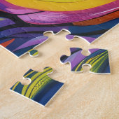 Spooky Bull Terrier Halloween Hexe und Pumpkin Puzzle (Seite)