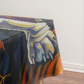 Spooky Bulldog Halloween Hexe und Kürbis Tischdecke (Beispiel)