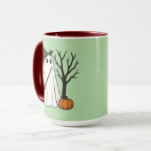 Spooky But Adorable | Cute Ghost Halloween Mug Tasse (Vorderseite Links)