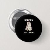 SPOOKY BUT CARING Essential T-Shirt Button (Vorne & Hinten)