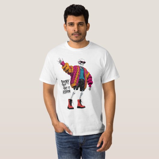 Spooky But Make It Fashion Funny Halloween T-Shirt (Vorne ganz)