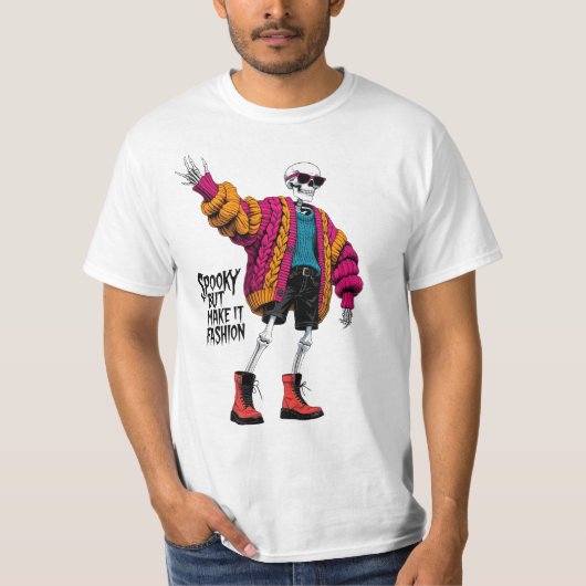 Spooky But Make It Fashion Funny Halloween T-Shirt (Vorderseite)