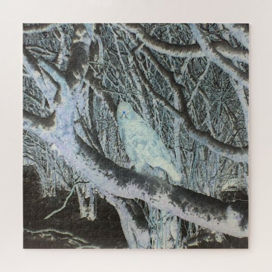 Spooky Buzzard auf Branch Jigsaw Puzzle (Horizontal)