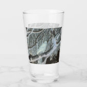 Spooky Buzzard auf Zweig Glas (Rückseite)