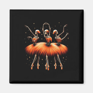 Spooky Byllerina Skeleton Dance Funny Halloween By Magnet