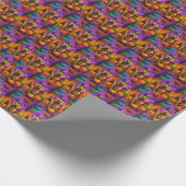 Spooky Cairn Terrier Dog Halloween Hexenkürbis Geschenkpapier (Ecke)