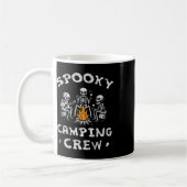 Spooky Camping Crew Halloween Camping Skeleton Cam Kaffeetasse (Links)