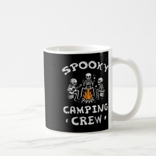 Spooky Camping Crew Halloween Camping Skeleton Cam Kaffeetasse (Rechts)